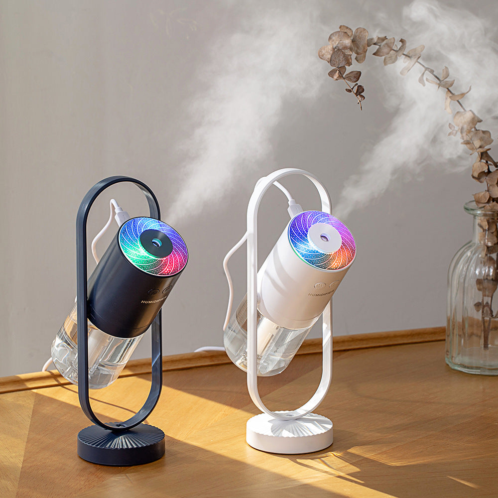 Magic Shadow USB Air Humidifier - 360° Rotating Projection Lamp & Mist Maker