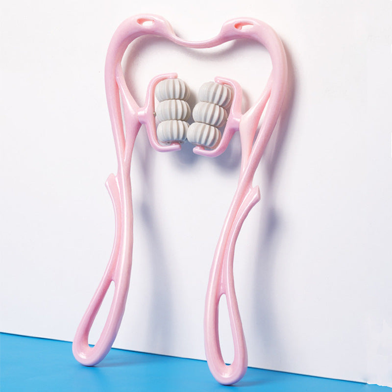 6-Roller Manual Neck Massager - Deep Tissue Relief for Neck & Shoulders